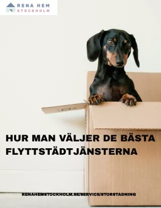 Flyttstäd Stockholm