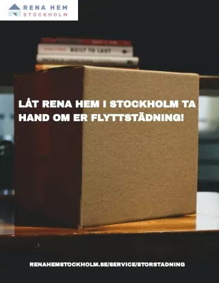 Flyttstädning Stockholm