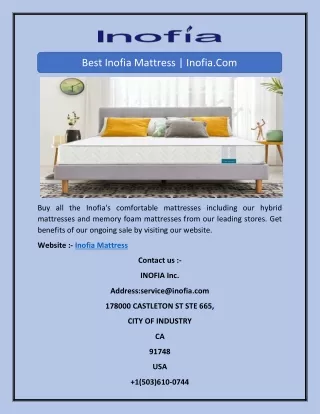 best inofia mattress inofia com
