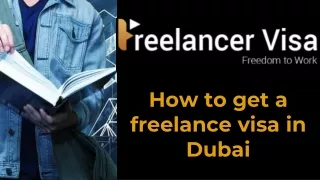 freelance visa in Dubai