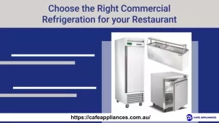 How to Choose the Right Commercial Refrigeration for your Restaurant or Bar