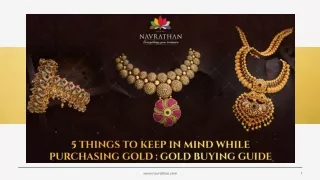 5 Things To Keep In Mind While Purchasing Gold_ Gold Buying Guide