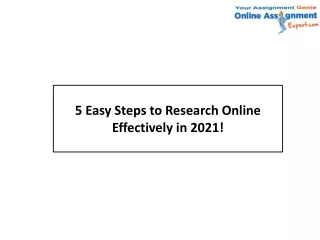 5 easy steps to research online effectively