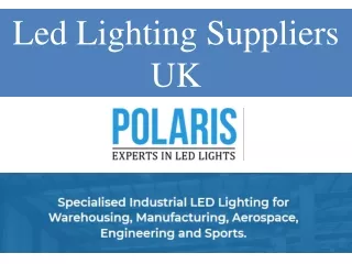 Led Lighting Suppliers UK