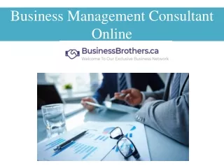 Business Management Consultant Online