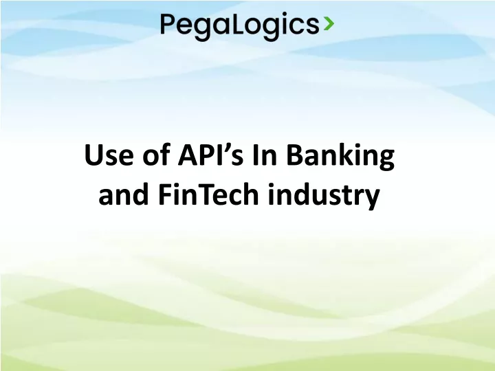 use of api s in banking and fintech industry