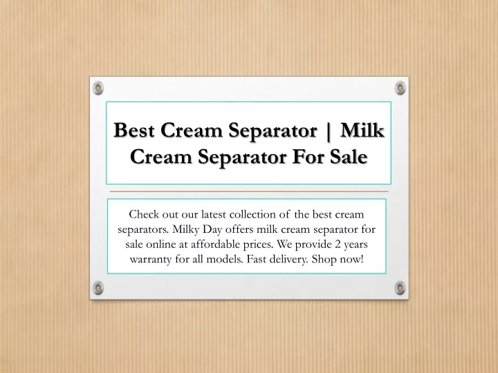 best cream separator milk cream separator for sale