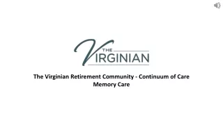 The Virginian - Offers Best Memory Care in Fairfax VA