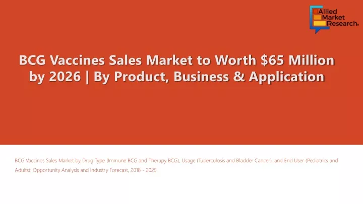 bcg vaccines sales market to worth 65 million