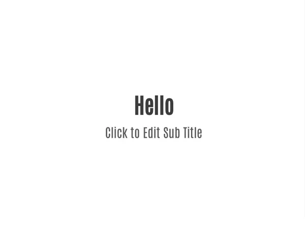 hello