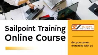 Sailpoint Course PPT with Demo Session | SV Soft Solutions