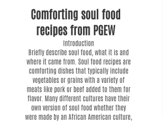 comforting soul food recipes from pgew