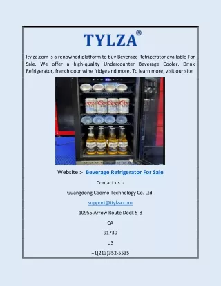 Beverage Refrigerator for Sale | Itylza.com
