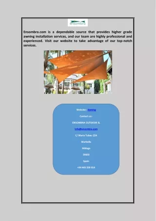 ensombra com is a dependable source that provides