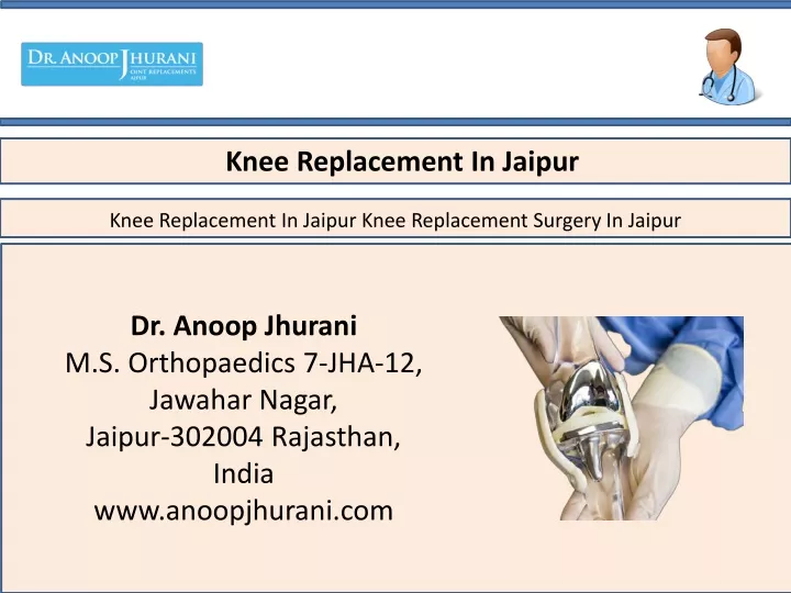 knee replacement in jaipur