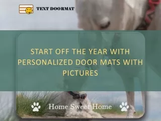 start off the year with personalized door mats