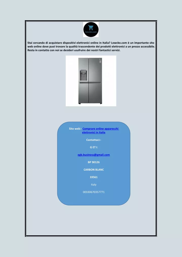 stai cercando di acquistare dispositivi