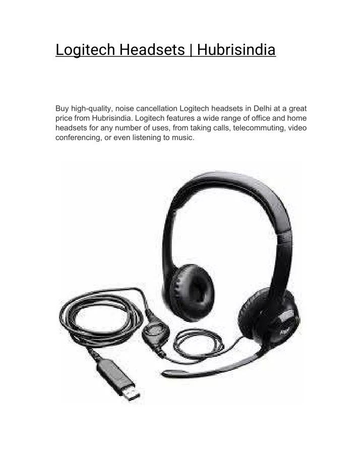 logitech headsets hubrisindia