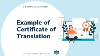 the translation industry