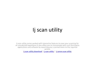 ij scan utility