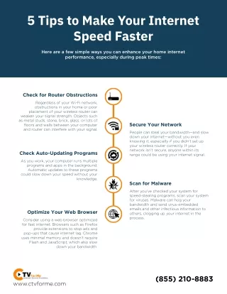5 tips to make your internet speed faster