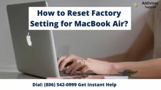 How to Reset a MAC: Factory Setting Reset a MacBook Air/MacBook Pro
