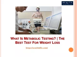 what is metabolic testing the best test for weight loss