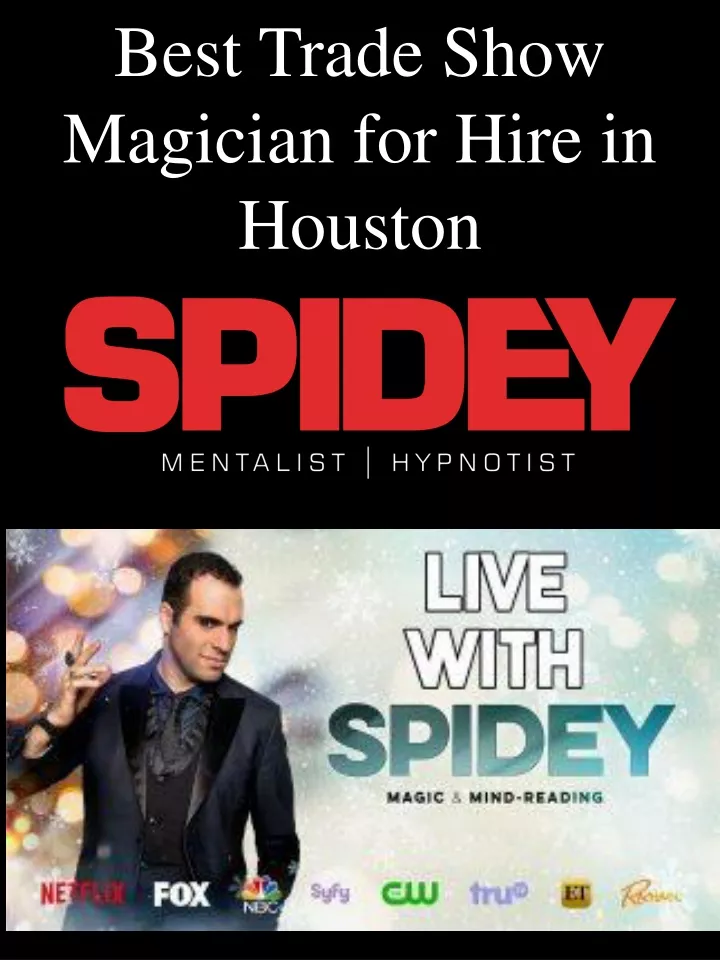 best trade show magician for hire in houston