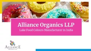 Top Lake Food Colour Manufacturer in India