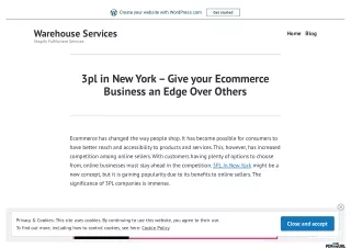 3pl in New York – Give your Ecommerce Business an Edge Over Others