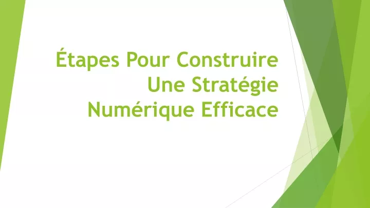 tapes pour construire une strat gie num rique efficace