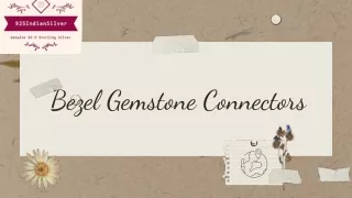 Bezel Gemstone Connectors