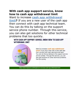 with cash app support service know how to cash