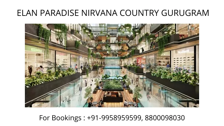 elan paradise nirvana country gurugram