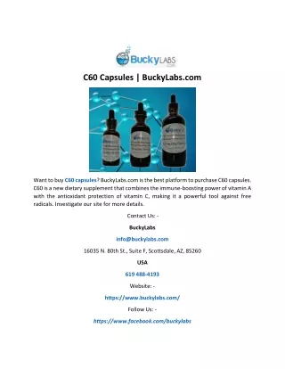 c60 capsules buckylabs com