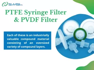 PTFE Syringe Filter, PVDF Filter