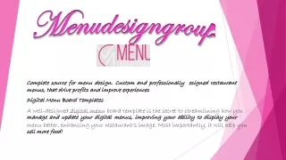 complete complete source menus menus that that