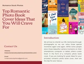 Romantic Photo Book Cover Ideas That You Will Crave For