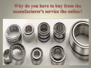 Why do you have to buy from the manufacturer's service the online