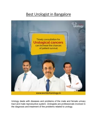 best urologist in bangalore best urologist