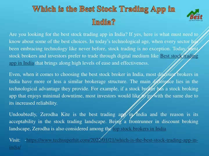 are you looking for the best stock trading