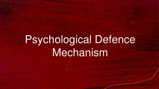 psychological defence mechanism