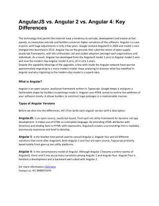 angularjs vs angular 2 vs angular