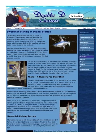 Miami sailfish charters