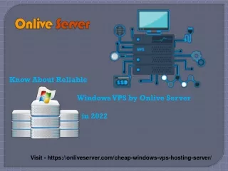 Buy Windows VPS from Onlive Server with Illustrious Performance