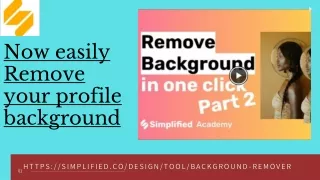 Now easily Remove your profile background with background remover