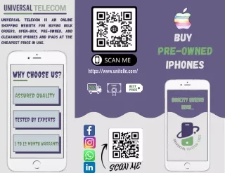 Buy Used iPhones Wholesale at the Lowest Prices - Universal Telecom