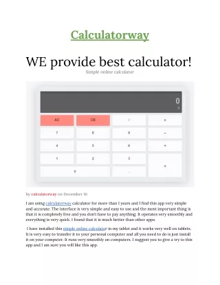 calculatorway
