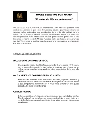 MOLES SELECTOS DON MARIO PDF