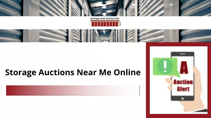 storage auctions near me online